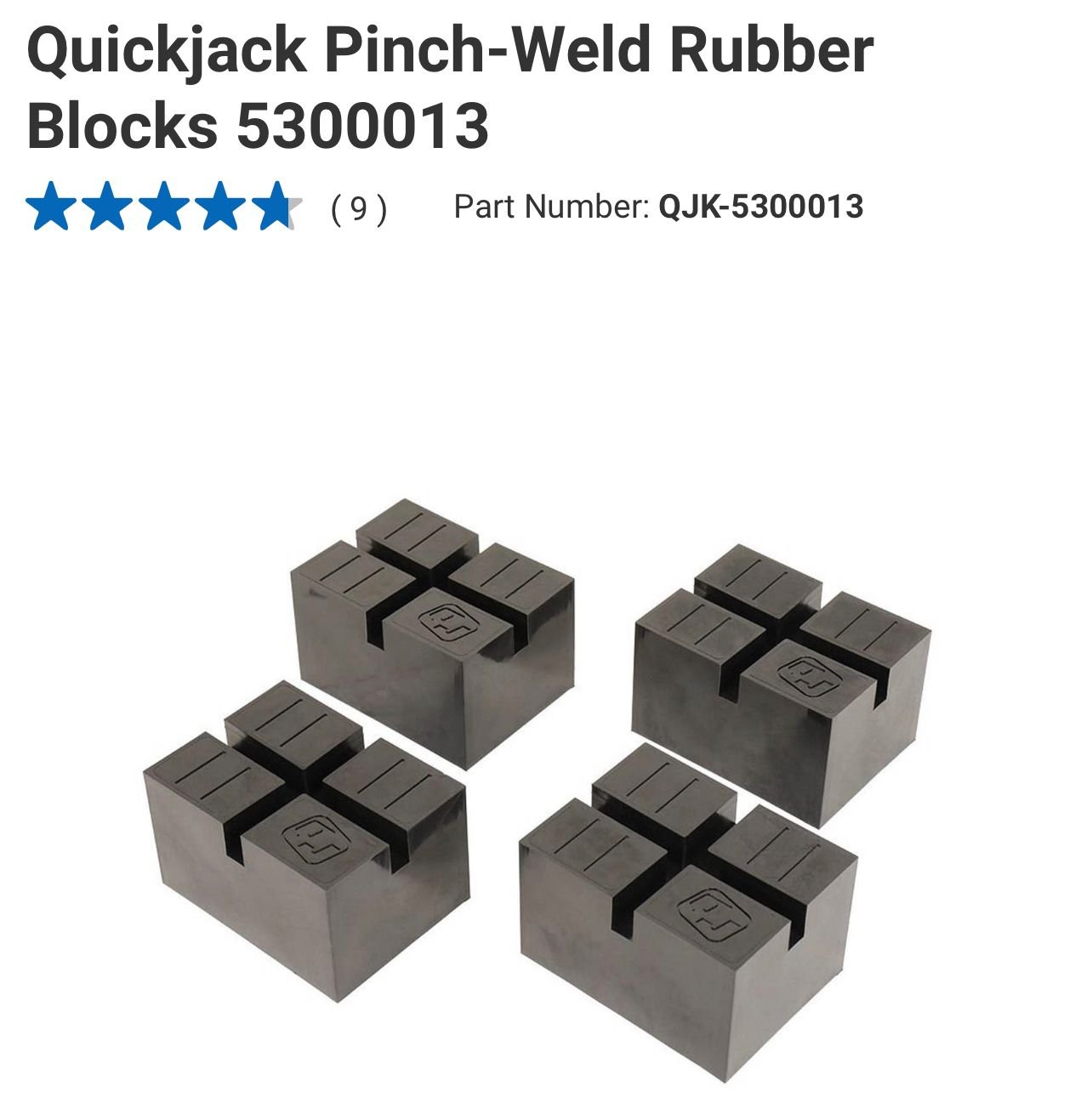 Pinch Weld Rubber Blocks