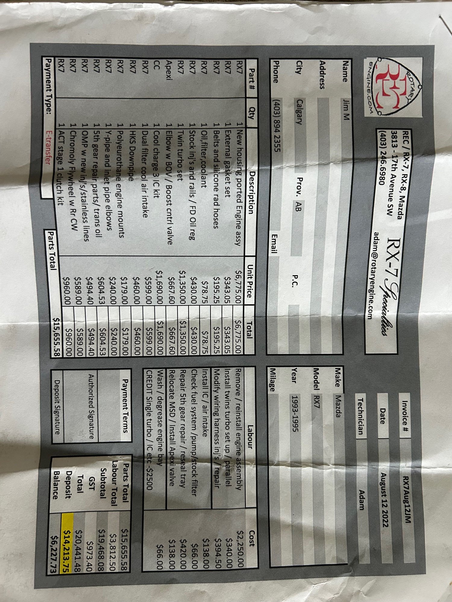 1993 Mazda RX-7 - 1993 RX-7 Manual Montego Blue Touring - Factory repaint, fresh street port rotary - Used - VIN JM1FD3318P0203166 - 83,000 Miles - Other - 2WD - Manual - Coupe - Blue - Calgary, AB T1B4C3, Canada