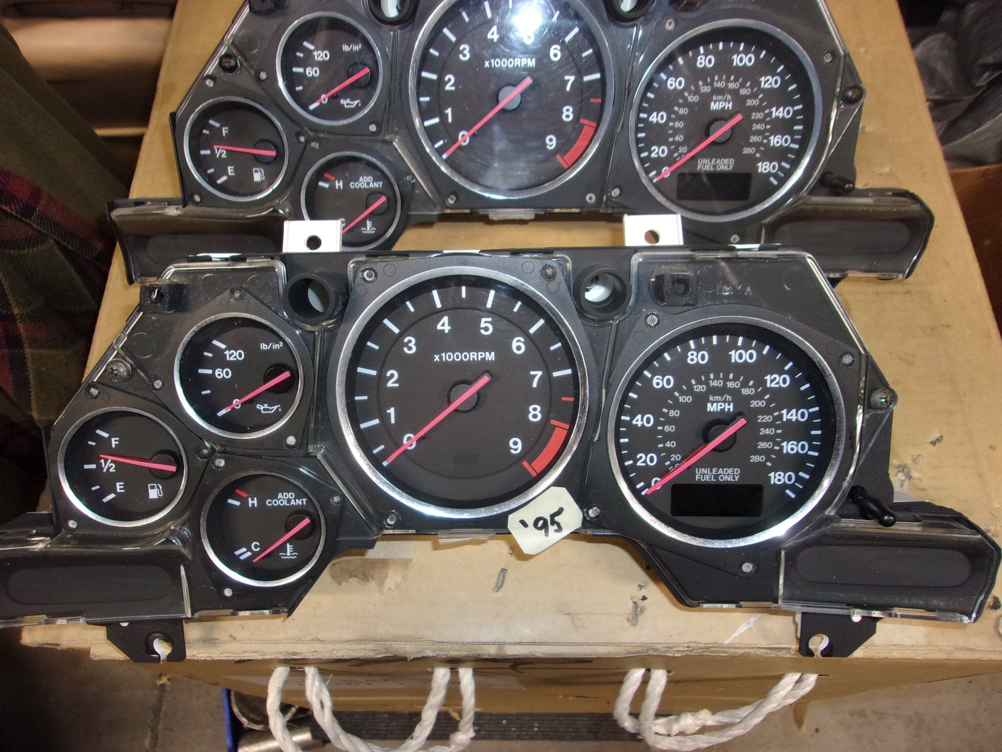 Interior/Upholstery - USDM Manual Gauge Clusters - Used - 1993 to 1995 Mazda RX-7 - Murfreesboro, TN 37130, United States