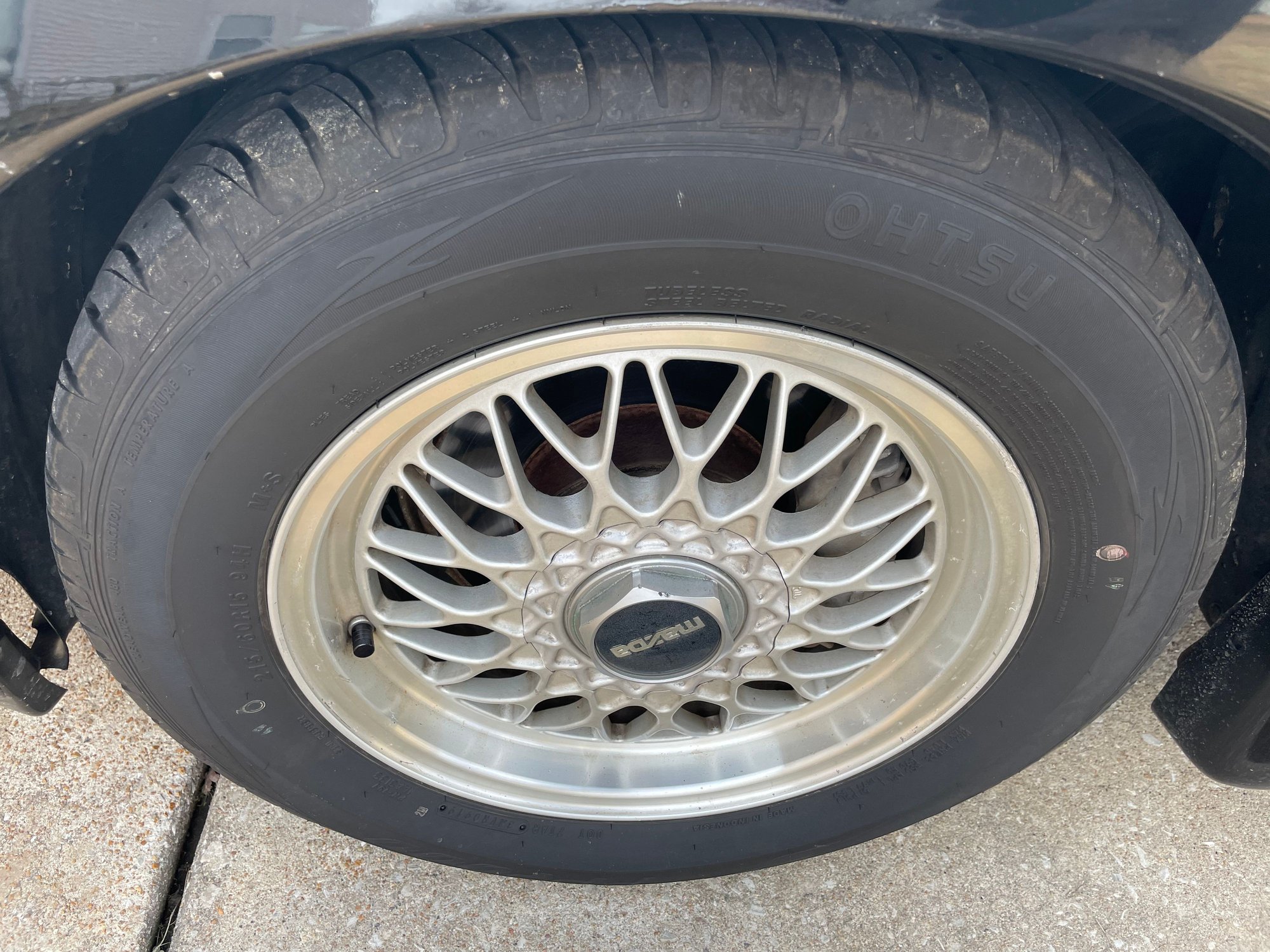 Wheels and Tires/Axles - Vert wheels mounted and blanced - Used - 1986 to 1991 Mazda RX-7 - Saint Louis, MO 63114, United States