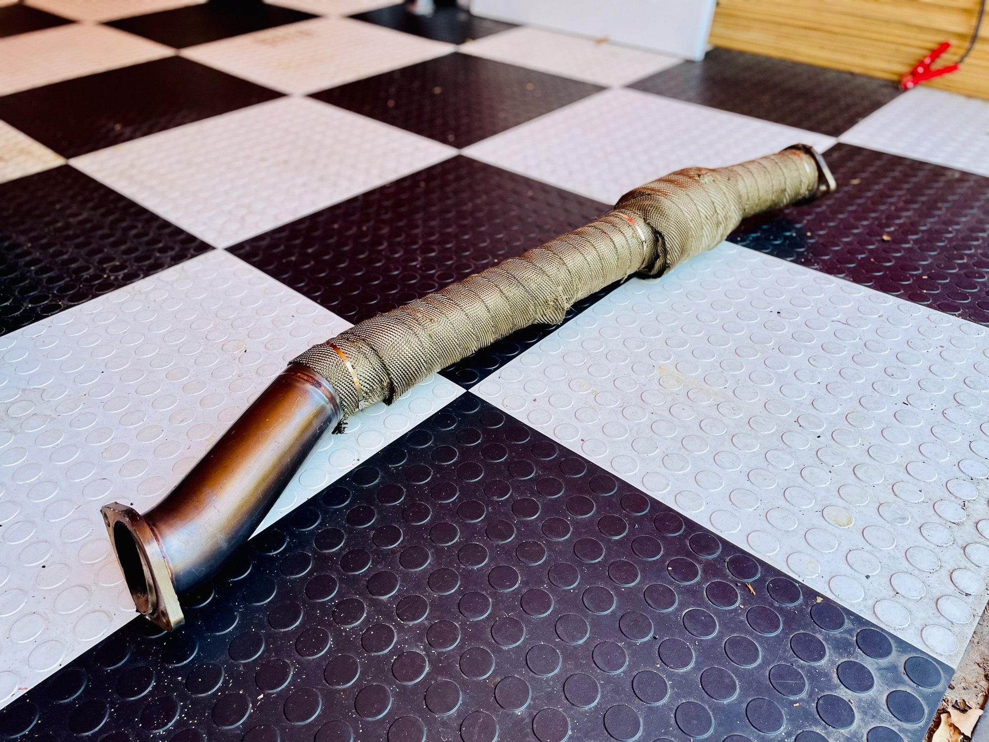 Engine - Exhaust - 3” Midpipe w/ Vibrant Performance Metal Core Catalytic Converter & Thermal Wrap - Used - 1993 to 1995 Mazda RX-7 - Irvine, CA 92620, United States