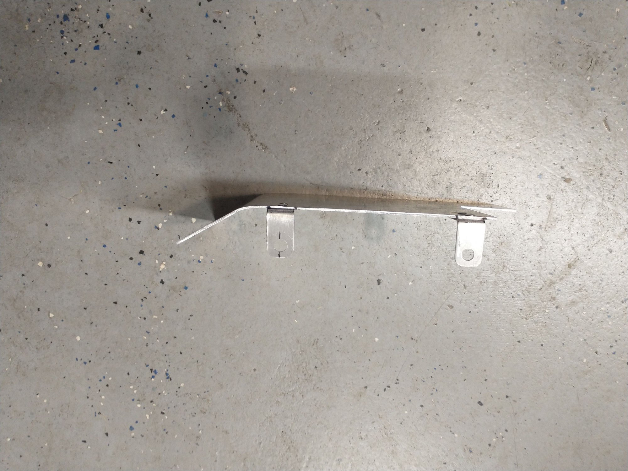 Heres a tip view of the AL frame fabricated to hold the mica sheets in position