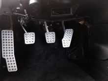 Gas pedal feels a little jiggly. Might be a small differences in diameter between the push pin that holds the pedal. Regardless, everything is top quality and looks super nice