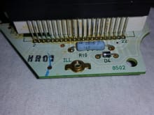 R10 is a 200Ω resistor
D4 is a diode with no legible markings.