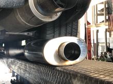 Getting rid of the canister and putting on a flow master with a few silencers and catalytic converters. It was a loud straight pipe before now it’s a sleeper