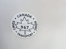 Canadian Cars have this sticker in the drivers door jam