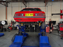 The young bloke who drove the car had difficulty with the car.  He stalled it a couple of times :)