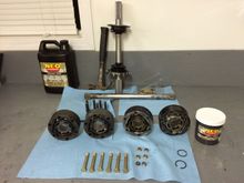 Prepping Porsche 930 cv's with custom axles. Axles, cages, stars and housing all micropolished for low drag . AN fasteners and neo cv grease . Neo supplies top racing teams across the world and their cv grease was developed with Benneton during the 80's in f1 when power levels were over 1000 hp!