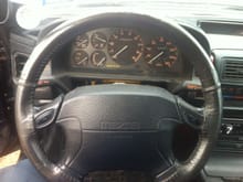 Leather wheel cover