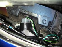 mounting of ballast under the turn signal, but not on the cooler