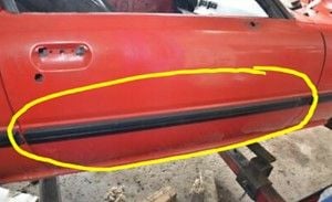 Exterior Body Parts - Passenger Door Side Molding (right door) - Used - 1982 to 1985 Mazda RX-7 - Independence, MO 64058, United States