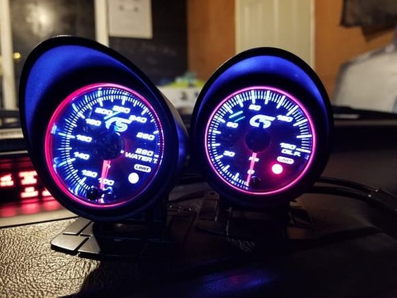 Picked up some CorkSport oil pressure and coolant temp gauges as I was sick of my dead/inaccurate gauges. 