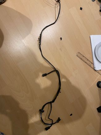Rear harness refreshed with new tape 
