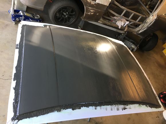 Gel coat over blank. 