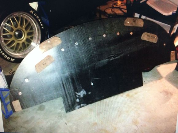 Jab rock wood on the bottom to protect the carbon fibre