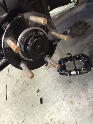 Front studs are in.