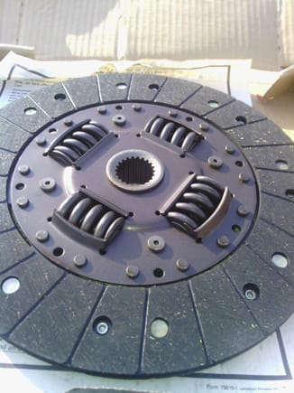 Other side of clutch disc, side B