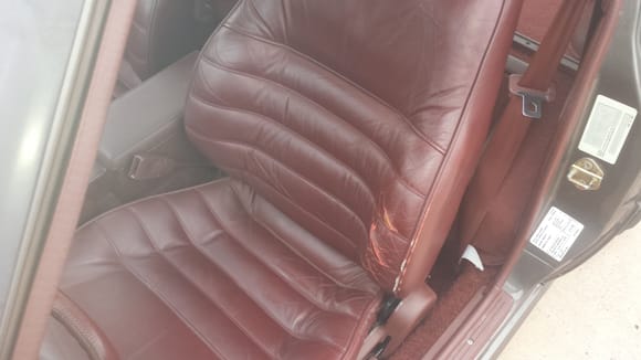 Driver's seat tear
