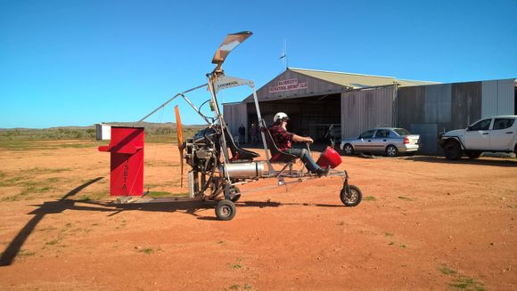Me & mad Max RX7 13B 1986 at Broken Hill, Australia