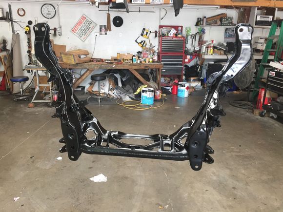 Rear Sub Frame Welded, Strengthen, Painted