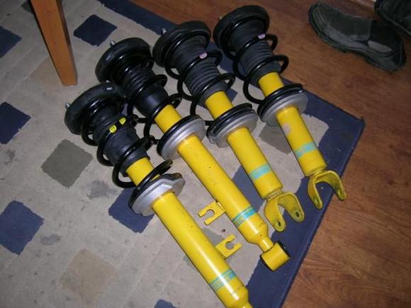 My RZ bilsteins made it to my house. Thank the Rotor gods got the new boots on now im ready for the road. .