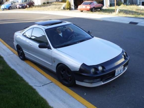 my 97 integra..rx7 in the back