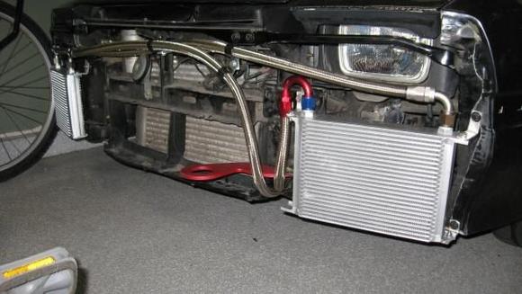 New oil cooler setup