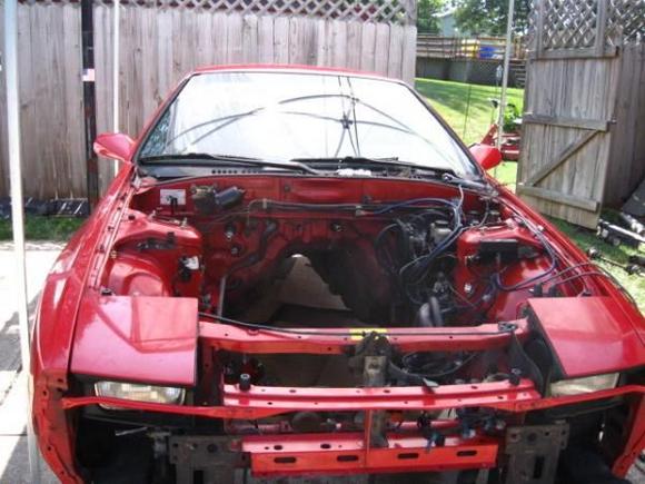 Engine free kinda cleaned up engine bay