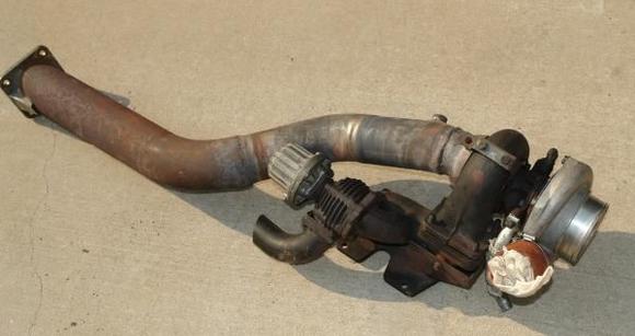 HKS T04S turbo, manifold, wastegate, downpipe