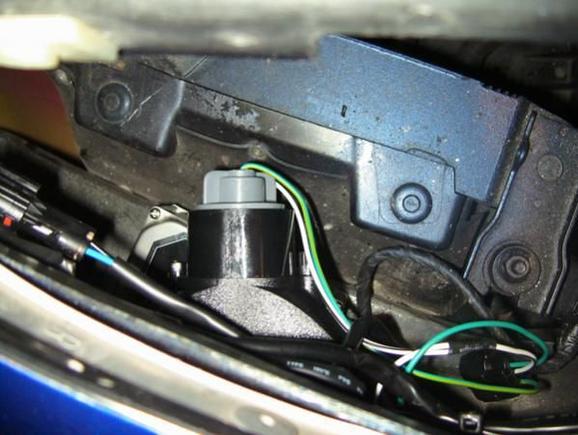 mounting of ballast under the turn signal, but not on the cooler