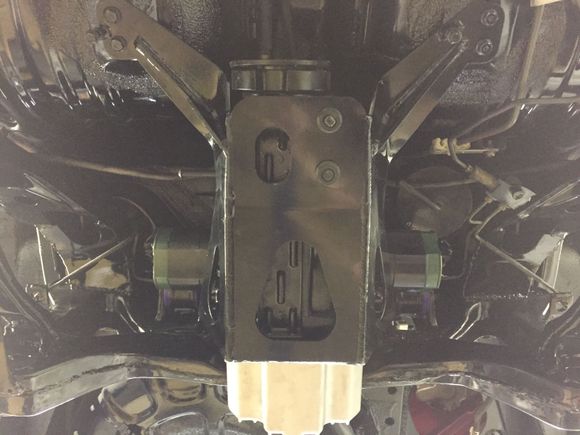 Rear sub-frame mounted with rear diff and rear diff cradle.