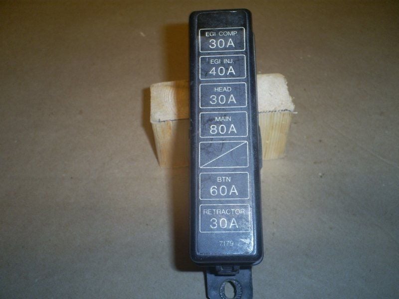 Engine - Electrical - Main fuse block. Engine bay - Used - 1986 to 1988 Mazda RX-7 - Black Jack, MO 63033, United States