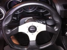 Tbis is the final product functional cruise control buttons and aftermarket steering wheel with MOMO hub.