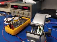 Testing with power supply @ 5V