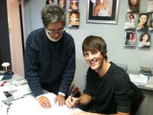 When I first signed my modeling contract. (: