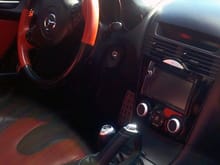 New radio and Evo-R Carbon Fiber Console trim