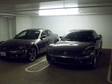 My 8 on the right at next to the other GG at the meet