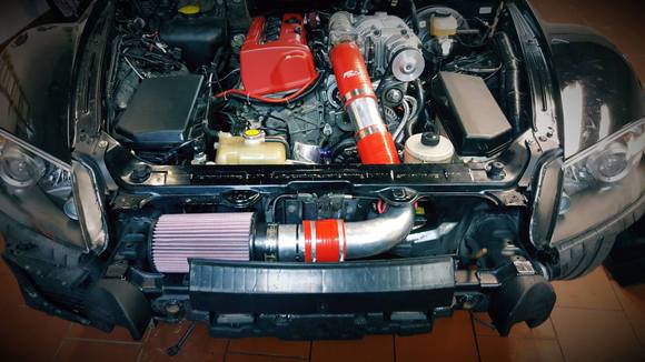 This one is K20A supercharged w/ AC