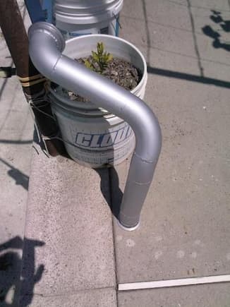 Downpipe completed &amp; painted