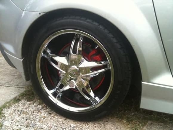 I just painted my brake calipers with some caliper paint. Turned out great! Really brings out the chrome.