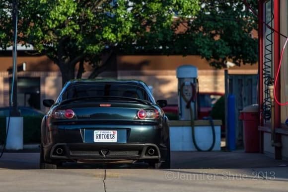 Spacers make it look much more aggressive, plus new license plate R0T0RX8