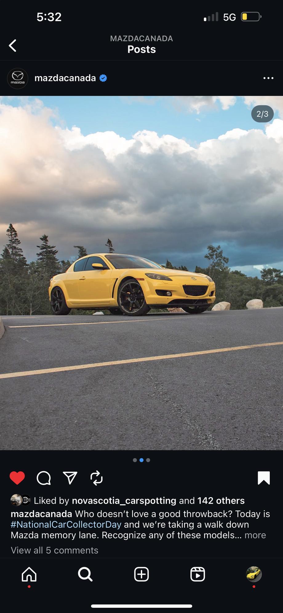 Mazda Canada decided to post my car. As far as I know it�s 1 of 3 in my area.