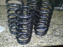 eibach pro springs just got in, bought them lightly used for 150! I'm putting them on myself tomorrow, never replaced springs before, but it doesn't seem too difficult.. haha