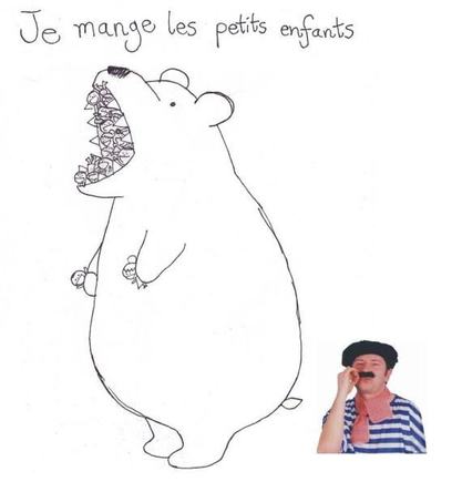 bear eats french babies