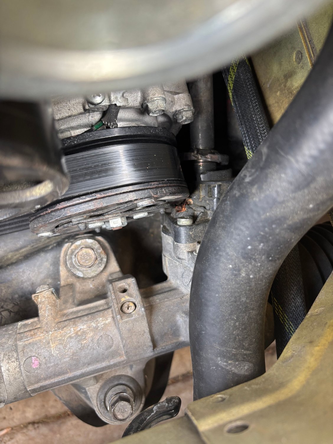 I tried shaving the k24a2 for the ac compressor to fit in the 01 s2000, I end up accidentally shave half of it off, and it look barely enough space for the ac compressor, anybody can guide me on this? The right way to shave them ? , and I’m trying to get the broken piece from eBay , or should I get another steering rack, or another torque sensor,? They cot quite a lot and I’m trying to avoid getting that if I don’t need to 