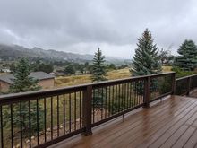 9-10-2023.  60s with off and on thunder showers.