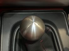 New Shift knob, weighted stainless steel.