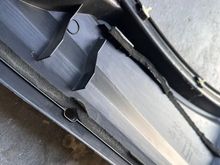 The foam around the cowl effectively disintegrated. $2.90 weather stripping foam tape from Amazon....