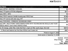 All done except oil, filters etc