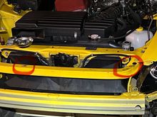 Areas where rust/corrosion was the worst.